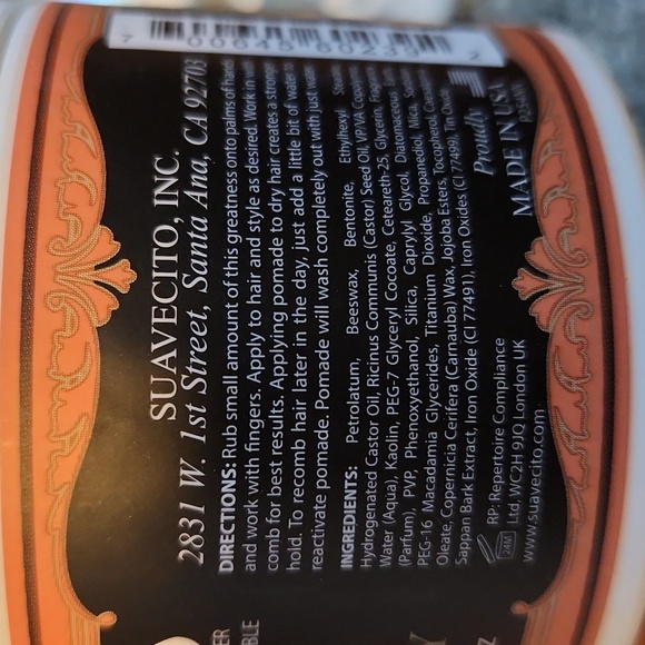 Suavecito Pomade ☆ Firme Clay ☆ Strong Clay ☆ Made in USA ☆ Brand New ☆ 4 oz sz - Picture 5 of 8